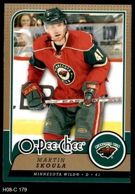 2008 O-Pee-Chee #179 Martin Skoula Wild 8 - NM/MT - Image 1 of 2