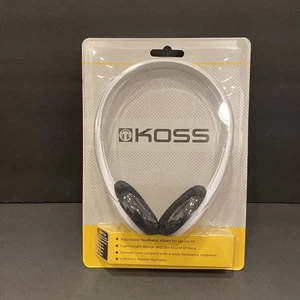 De colección NUEVO Koss Ligeros Con Cable Cómodos Auriculares Estéreo Blancos 3.5mm  - Imagen 1 de 4