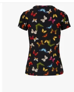 L'AGENCE Ressi Butterfly Print T-Shirt Size S - Picture 1 of 4