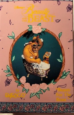 Adorno de Navidad Vintage Enesco Disney BELLEZA PARA LA BESTIA en Bañera 1997 RARO Foto 1 de 4