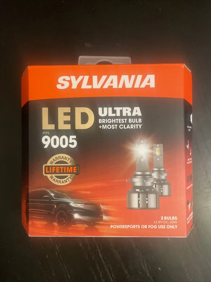 Sylvania LED ULTRA 9005 2 Bombillas 6000K Powersports Niebla Uso Solo NUEVO Foto 1 de 2