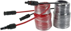 10 AWG Solar Wire Extension 70 Ft Black + 70 Ft Red with Staubli MC4 Connectors - Picture 1 of 7