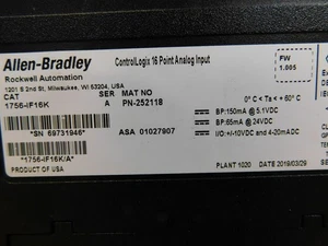 New Allen Bradley 1756-IF16K Free Shipping New in Box New Factory Sealed PLC US - Afbeelding 1 van 3
