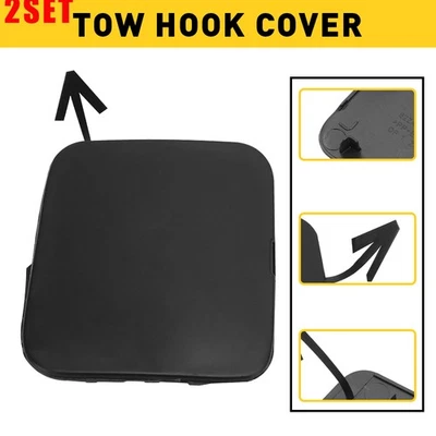 Juego de 2 cubiertas de gancho de remolque para parachoques delantero para Infiniti Q50 2014 2015 2016 2017 2018 622A1 Foto 1 de 4