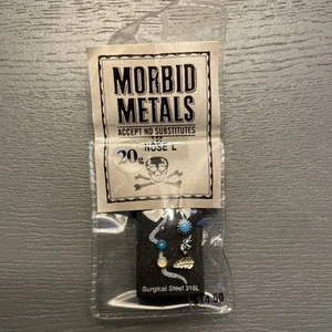 MORBID METALS NOSE RINGS 20G 4 PACK NEW OFFICIAL - Picture 1 of 4