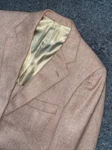 Cappotto e gilet sportivo vintage anni 70 Chaps Ralph Lauren cognac lana spina di pesce WOW - Foto 1 di 23