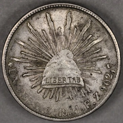 Peso de plata México 1901 Zs FZ Foto 1 de 2