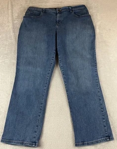 Lee Mujer Calce Relajado Medio Lavado Azul Denim Pierna Recta Jeans Talla 16WP - Imagen 1 de 11