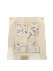 Charles Blackman, Jack And Jill Drypoint Etching, Limited Edition 6/20. Signed. - Picture 1 of 8