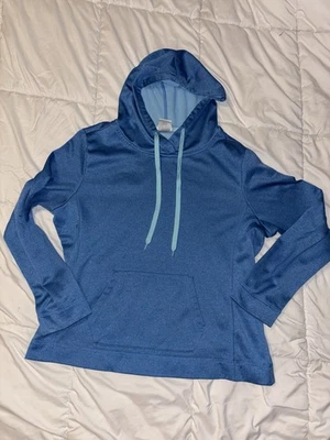 Sudadera con capucha azul para mujer Danskin Now talla XL con cordón capucha y bolsillo frontal Foto 1 de 3