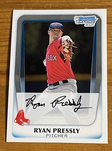 2011 1st Bowman Chrome Ryan Pressly FREE SHIPPING - Picture 1 of 2