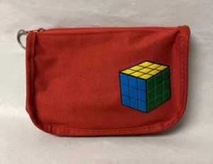 Travelight Fifth Avenue NY Canvas Clutch Bag Vintage 1980's Rubik's Cube Solved - Foto 1 di 7