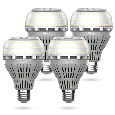 4-Pack LED Light Bulb 27W=250W 4000lm 3000K Warm E26 Home Lamp Energy Saving - Image 1 of 4