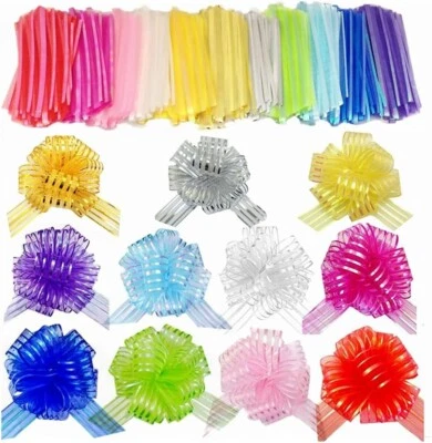 22 Pieces Pull Bow Mixed Color, Wedding Party Decoration 6inch - Изображение 1 из 4