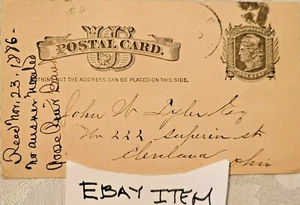 1886 MAYVILLE NORTH DAKOTA cartolina postale GOOSE RIVER BANK JOHN W. TYLER - Foto 1 di 2
