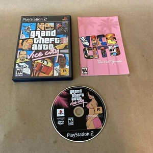 Grand Theft Auto: Vice City (Sony PS 2, 2002)PS2 Black Label Tested Working - Picture 1 of 9