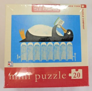 NEW Winter Reads Penguin Mini Puzzle 20 pc Paul Thurlby 2015 SEALED! - Picture 1 of 2