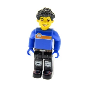 1x Lego Figure 4 Juniors Creator Man Boy Max Blue Black cre003 - Picture 1 of 1