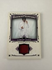2013 Goodwin Champions Lebrun James Memorabilia Patch Card M-LJ Lakers 