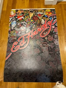 bus stop fragrance advertising poster Ed Hardy 5 ft by 3.4 ft - Picture 1 of 1