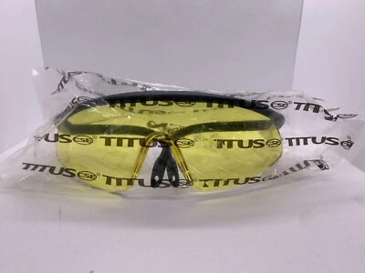 Gafas de sol de seguridad Titus CSE amarillas con brazos extensibles negros/montar en barco/bicicleta  Foto 1 de 4