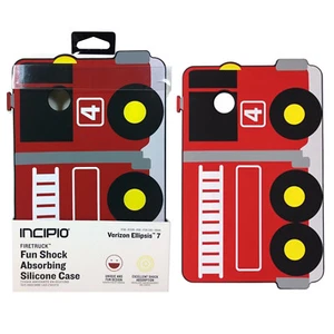 Incipio Firetruck Durable Shock Absorbing Silicone Case for Verizon Ellipsis 7 - Picture 1 of 5