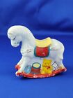 Rocking Horse with Toys Ceramic Penny Coin Still Bank