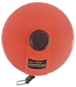 165 FT x 1/2" AUTO-POWER RETURN Long Metal Tape Measure W/ PVC Handle SAE/METRIC - Picture 1 of 6