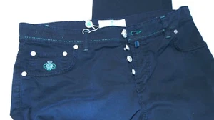 BORRELLI JEANS NAPOLI  SARTORIA NUOVO  31-45 82 CM GIROV. FODERINA LOGO - Picture 1 of 6