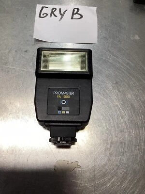 Promaster FA-1000 Shoe Mount Auto Flash for Portable Universal Film Camera Black - Image 1 of 4