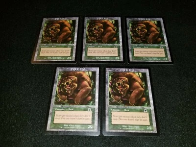 MTG 5x Magic Player Rewards Promo green MP Onslaught Bear Token ships w/ track - Image 1 of 2