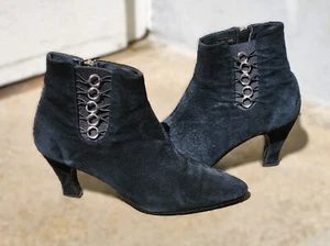 Damen Stiefelette 70er Yessica - schwarz - Gr.39 - TRUE VINTAGE - aus 1.ter Hand - Bild 1 von 4