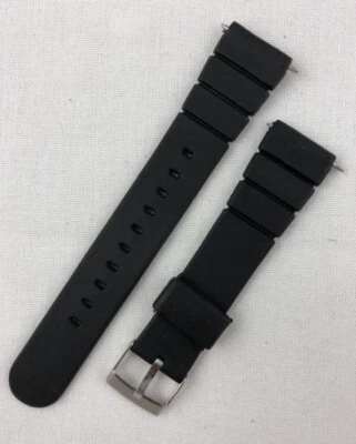 K-32 19mm Kreisler Sport Strap Black Rubber Vintage Watch Band NOS Casio Others - Image 1 of 3