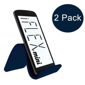 iFLEX Mini Flexible Cell Phone Holder Dark Blue 2-Pack Universal Hands-Free - Picture 1 of 3