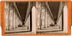 Syrie.Syria.Damas.Couloir Mosquée.Bonfils Félix.Albuminé.Stereoview.Stereo.Photo - Picture 1 of 1