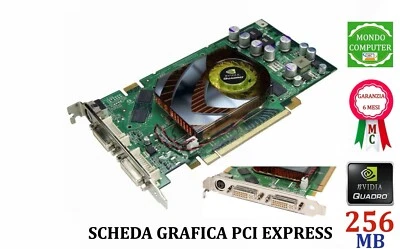 SCHEDA GRAFICA  PCI EXPRESS 256 MB NVIDIA QUADRO FX 1500 GDDR3 DVI-DUAL HDTV  - Immagine 1 di 3