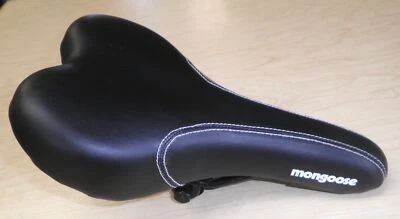 MANGOSTA NEGRO/BLANCO CONFORT BICICLETA SILLÍN/ASIENTO BICICLETA REPUESTOS 477-2 Foto 1 de 4