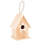  Wooden Bird Nest Parrot Cage Decorative Feeder Kits for Kids House