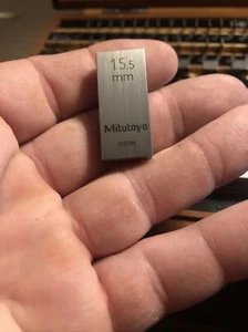 15.5mm Mitutoyo Steel Rectangular Gauge Gage Block Precision Measuring Machinist - Picture 1 of 1