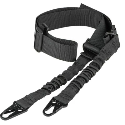 Rifle táctico de 2 puntos con correa estándar ajustable para pistola con gancho de metal Foto 1 de 4