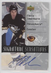 2007-08 Upper Deck Signature Sensations Chris Thorburn #SS-CT Auto
