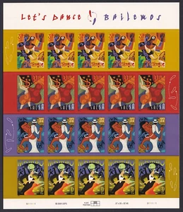 Scott #3942a (3939-42) Let's Dance Sheet of 20 Stamps - MNH - Picture 1 of 1