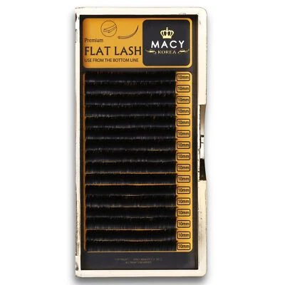 Eyelash Extension Flat Ellipse Lash Single Lashes C, D Curl 0.15, 0.20mm Macy - Image 1 of 3