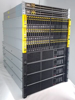 HPE 3PAR 8450 100TB SSD 4x DL380 Gen10 160 Cores 2TB RAM 16GB FC Server SAN - Image 1 of 4