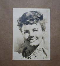 Janet Blair 5x7 Printed Signature 1940's Hollywood Photo Card (VG Condition)