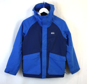 REI COOP Jacket Kids Large 14-16 Blue Timber Mountain Insulated Trail Camp Bike - Picture 1 of 17