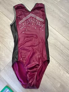 Maroon Gymnastics Leotard - Picture 1 of 2
