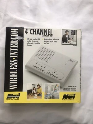 Novi 4 Channel Wireless Intercom Model WI-4S Single Unit New Open Box - Image 1 of 3