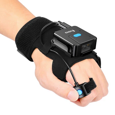 Eyoyo Wearable Glove 2D Bluetooth Barcode Scanner Linke&Rechte Hand Finger Leser - Bild 1 von 4