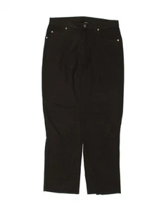 FILA Mens Straight Casual Trousers W34 L30 Black Pinstripe Cotton BS26 - Picture 1 of 3